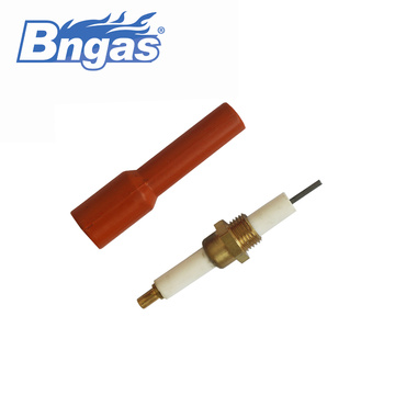 High quality ceramic electrode with silicone plug
