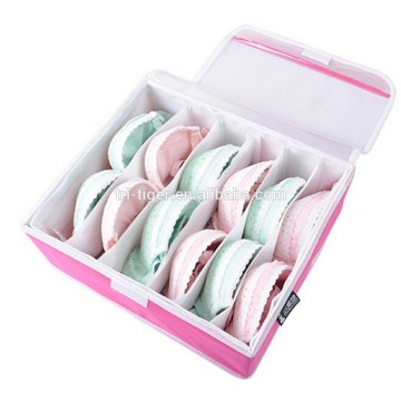 3 pieces Folding Fabrics Bra underwear covered Storage Container & storage box With clear lids