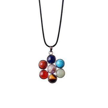 Yoga Chakra Rainbow Pendant Necklace Making Jewelry