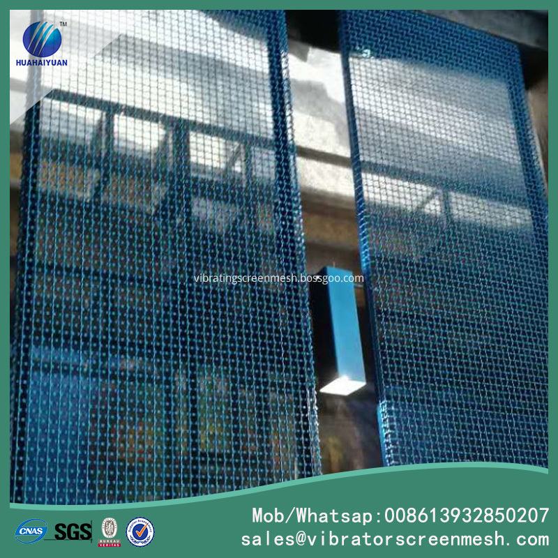 Painting Crimped Woven Mesh