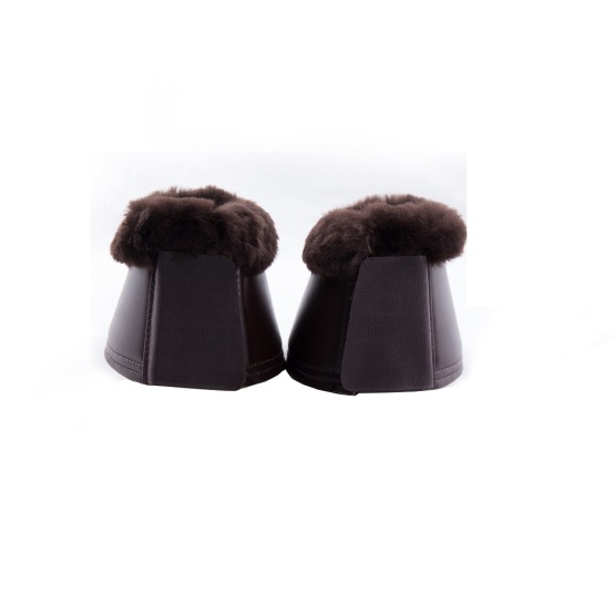 Sheepskin neoprene horse bell boots