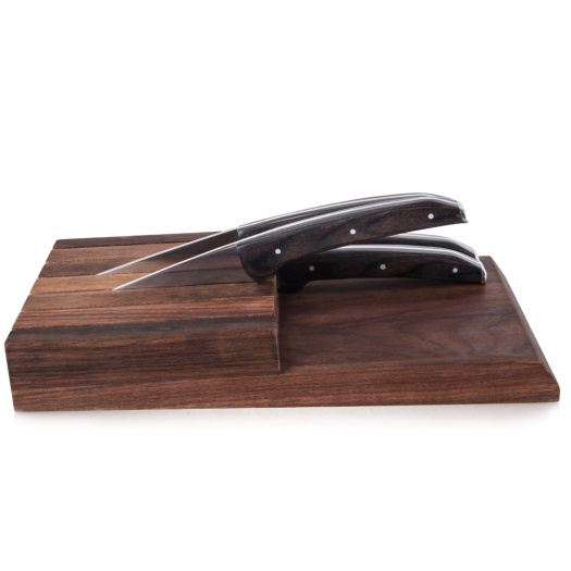Garwin steak knives with grey color handle