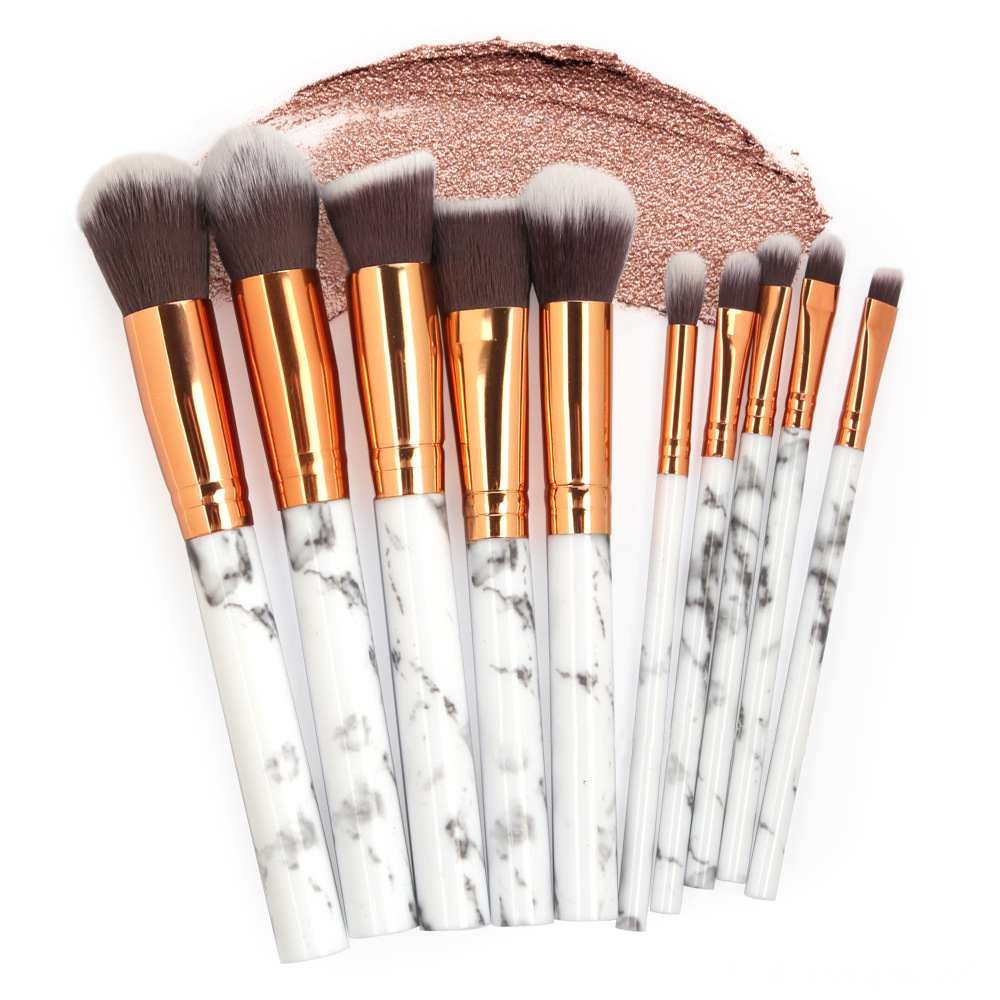 Marble Makeup Brushes 10PCS 