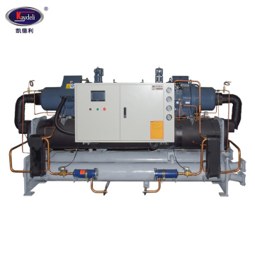 Twin head water cooled screw chiller