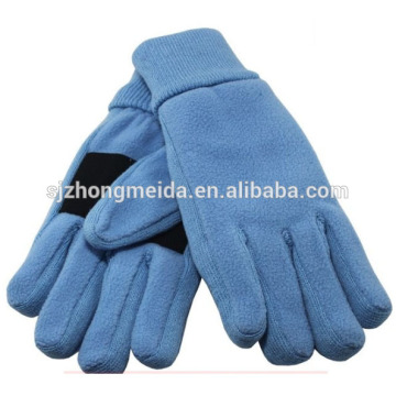 Red polyester embroidery Fleece Gloves