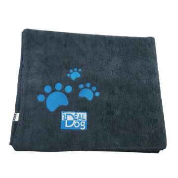 Microfiber dog paw fabric grooming bath towel