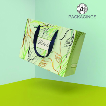 Paper bag 4C printing gift packaging bag