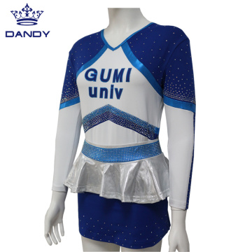 Custom Rhinestones Cheerleading Uniforms