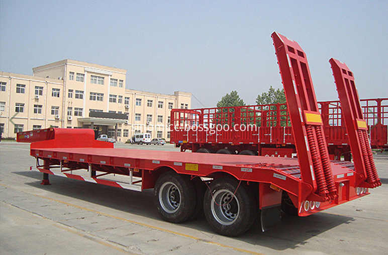 2 Axles Lowbed Trailer