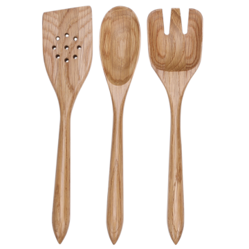 Wooden kitchen tool set for nonstick
