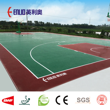Enlio outdoor vinyl flooring with FIBA Approved