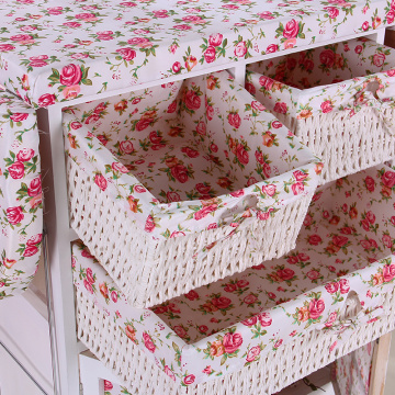 Foldable wood ironing boards with storage cabinet