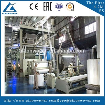 AL-1600mm S Single Beam PP Spunbond Non Woven Fabric Making Machine for Shopping Bags, Shoes Bags