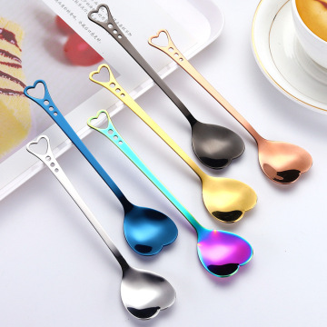 Cheap Price Stainless Steel Heart Shaped Dessert Spoon