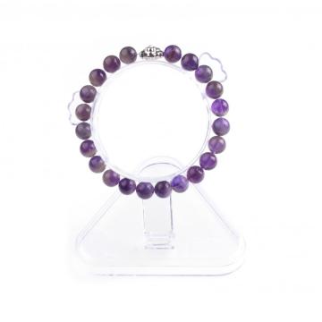 Jewelry Charm Amethyst Bead Bracelet For Women