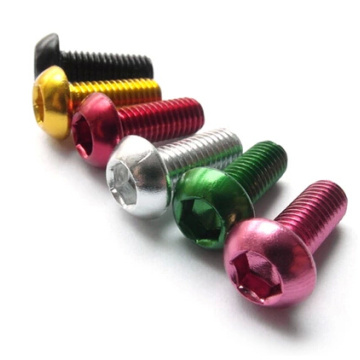 M3x6mm colored button aluminum screws