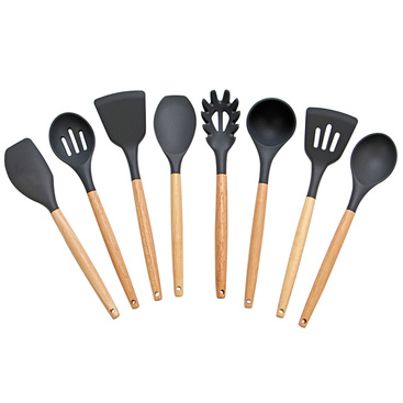 8 pcs silicone kitchen utensil set