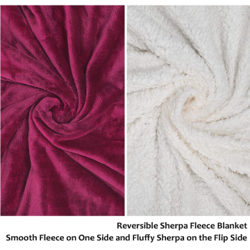 Custom Double Layer Sherpa Fleece Blanket