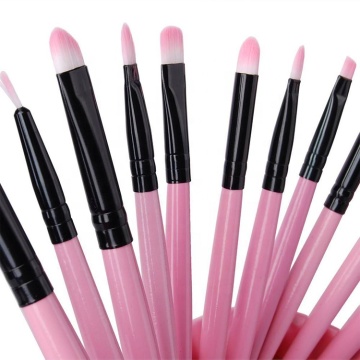 Pink Face and Eyeshadow Makeup Professional Brush