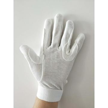 Deluxe White Sure Grip Gloves with Velcro closure