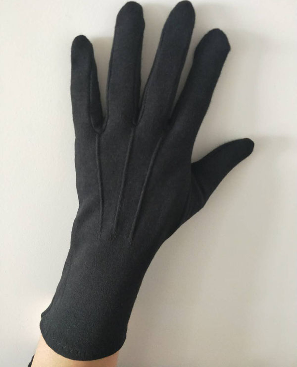 Hand Ceremonial Black Gloves