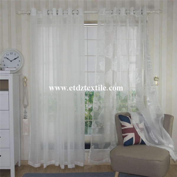 Polyester Sheer Voile Curtain Fabric