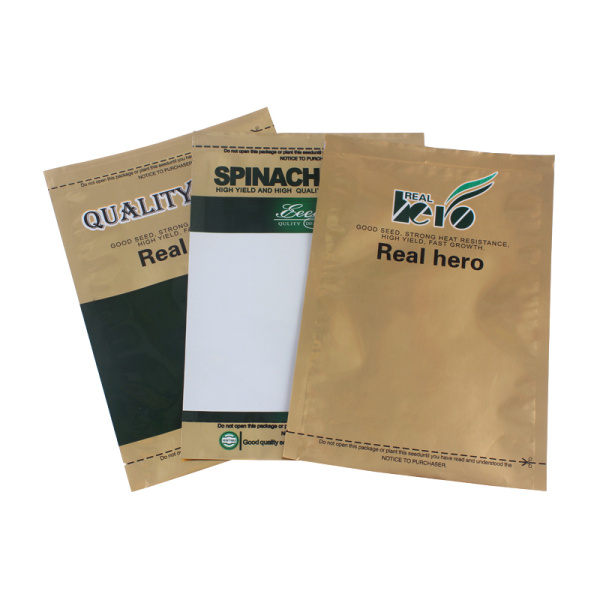 Aluminum Foil Three Side Seal Pouch Plastic Bags