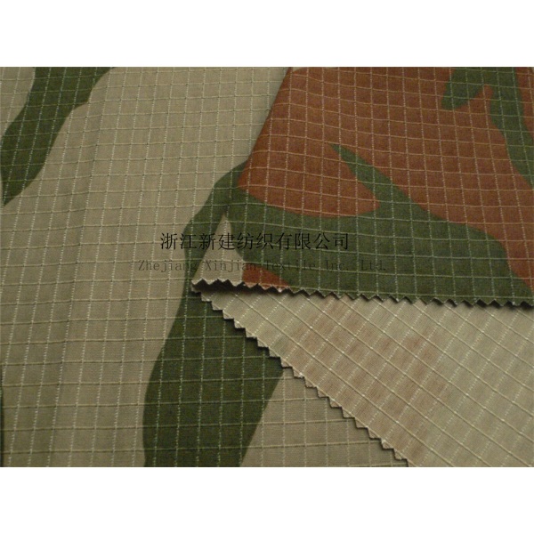 Flame Retardant Nylon Cotton Rip Stop Camouflage Fabric