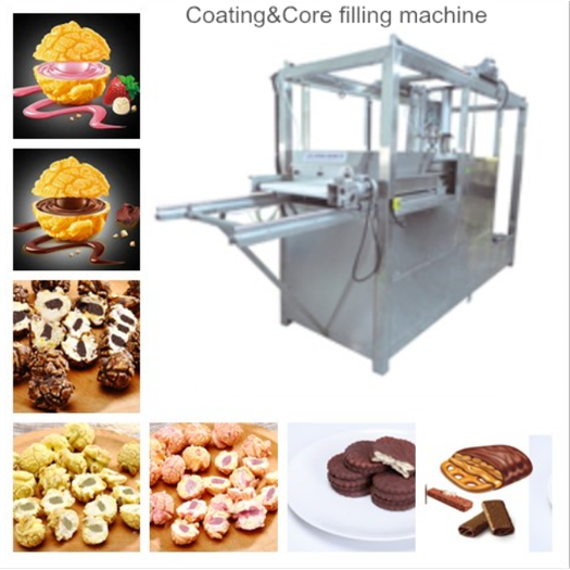 coated injection machine for popcorn snacks food