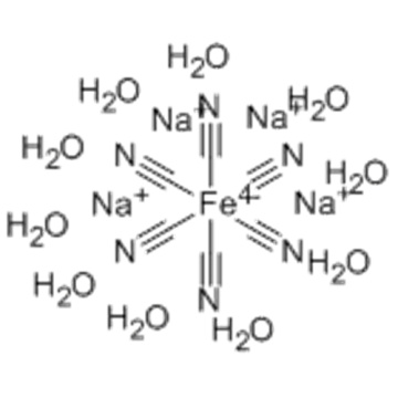 Ferrate(4-),hexakis(cyano-kC)-,sodium, hydrate (1:4:10),( 57260495,OC-6-11) CAS 14434-22-1