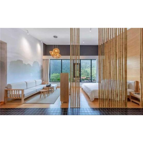 Bamboo style decorative wall