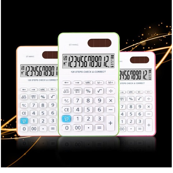 120 steps handheld calculators with two-way power