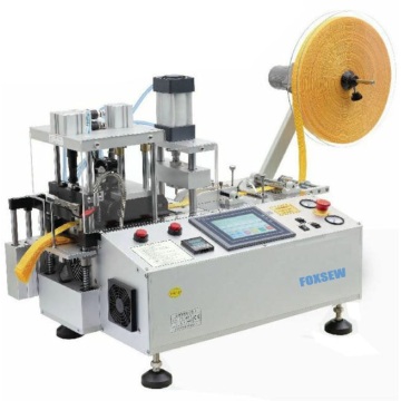 Automatic Tape Cutting Machine Hot and Cold Knife with Punching Hole and Collecting Device