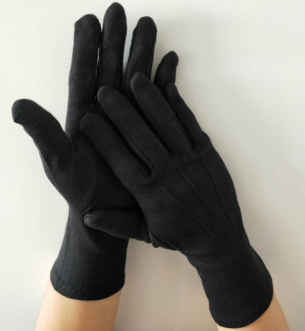 Black Ceremonial Cotton Gloves