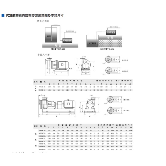 FZB fluoroplastic self-priming pump