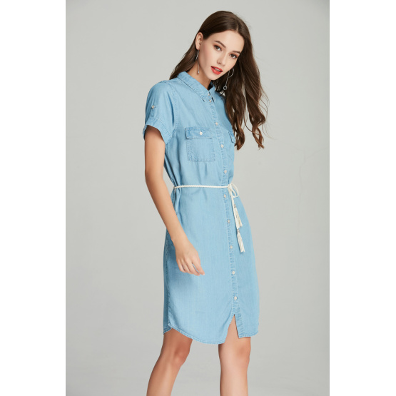 LADIES TENCEL DENIM DRESS