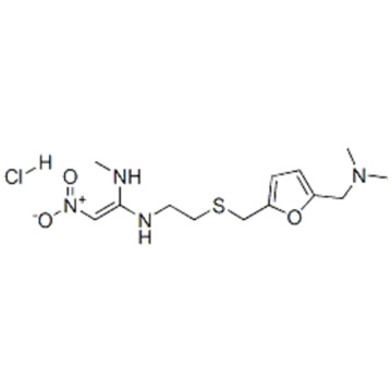 1,1-Ethenediamine,N'-[2-[[[5-[(dimethylamino)methyl]-2-furanyl]methyl]thio]ethyl]-N-methyl-2-nitro-,hydrochloride  CAS 66357-59-3
