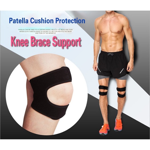 pressure alleviation patella cushion knee brace support