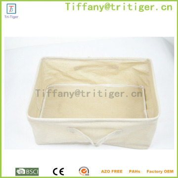 factory Foldable Cotton Storage Box Bag/Foldable Cube Storage Bin Box/Office Desktop Storage Basket