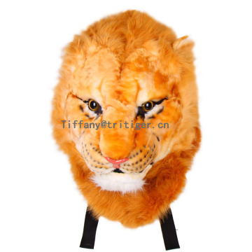 Patented design lovely 3D plush material tiger shaped backpack plush animal backpack wholesale