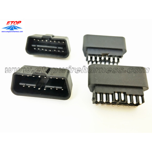 J1962 OBD 24V-12V connector with straight pin