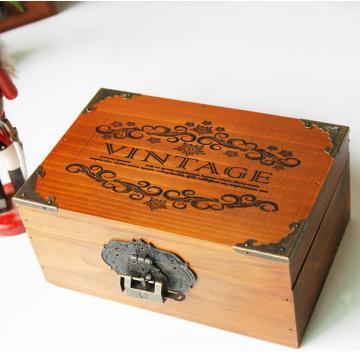 Small wooden Exotic Hand Carved Keepsake Storage Organizer Wooden Jewelry Box