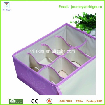 Set of 3 Foldable Drawer Dividers, Storage Boxes, Closet Organizers, Under Bed Organizer, for Clothing, Shoes, Underwear, Bra