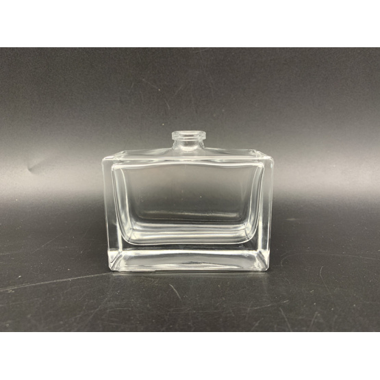 50ml Clear Square Glass Perfume Bottle With Spray