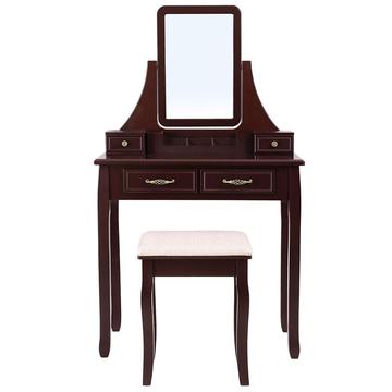 New Vintage Design Modern Bedroom Furniture Wooden Makeup Vanity Dressing Table With Mirror