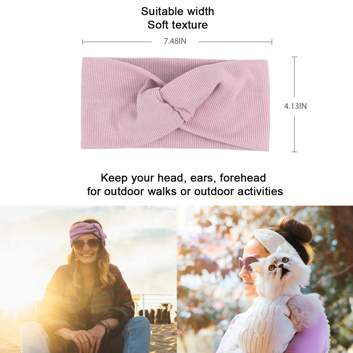 elastic printed Headbands