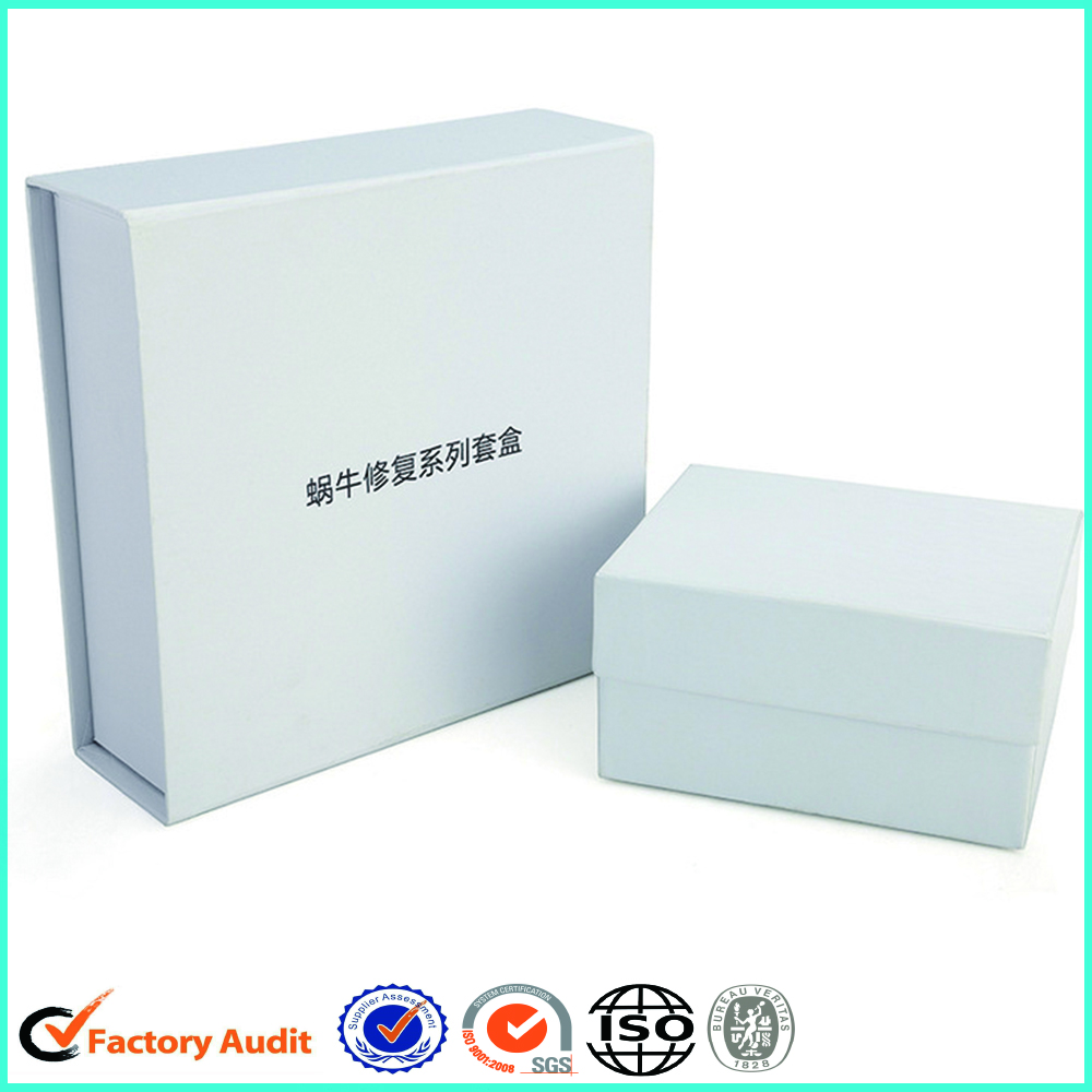 Magnetic Lid White Gift Boxes With Compartments