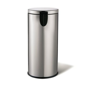 Household Foot Pedal Round Stainless Steel Bedroom Trash Can