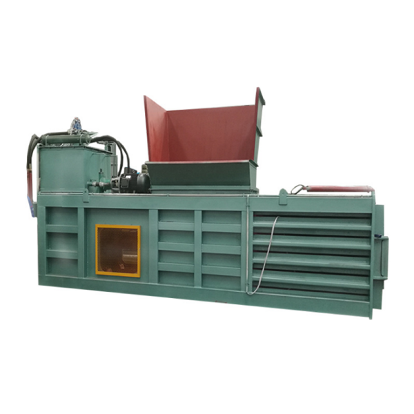Horizontal cardboard waste carton press machine