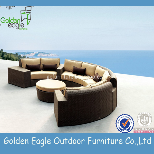 rattan aluminium tube outdoor garden furniture